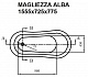 Magliezza Акриловая ванна на лапах Alba (155,5x72,5) ножки хром  – картинка-7